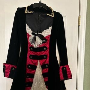 Ladies Velvet pirate costume